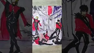 full height sketches#kpop #fanart #mjane_art#ateez #dance#skz #sketch #leefelix #liners #watercolor