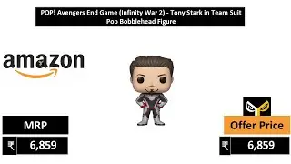 POP! Avengers End Game Infinity War 2   Tony Stark in Team Suit Pop Bobblehead Figure