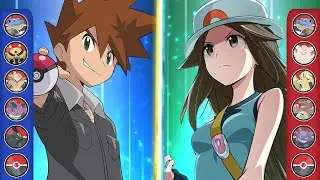 POKEMON BATTLE CROSSOVER: GARY VS GREEN (ANIME VS GAME)