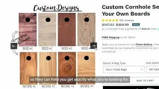Design Your Own Cornhole Boards with Skip's Garage