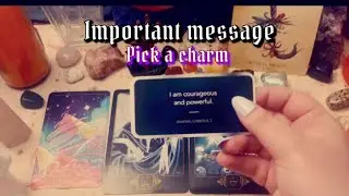 Very important message from the Universe ✨ Pick a charm 🧸💜 Tarot