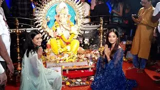 Aishwarya Khare,Rohit Suchanti,Smita Bansal,Maera Misshra Attends Maha Aarti At Parel Cha Raja