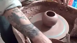 pottery throwing small incense burners