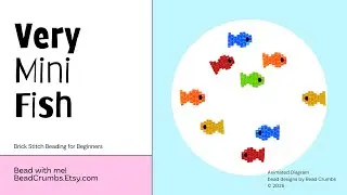 Very Mini Fish Brick Stitch Beading Tutorial Animation 1