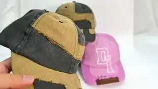 #nxcaps Custom OEM Distressed Denim #baseballcaps Suede Washed Gorras Base Ball Cap Embroidered