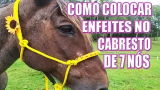 COMO PERSONALIZAR / ENFEITAR  CABRESTO 7 NÓS DE CORDA - tutorial