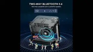 ONOAYO Mini Projector 1000 ANSI, WiFi & Bluetooth, Portable Outdoor Cinema