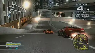 Ridge Racer 7 Maker's Trial DRAGON SABER with Meltfire at Rave City Riverfront R [Driver's view]