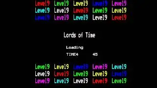 BBC Micro text adventure - Lords of Time by Level 9 Computing - loading music & initial gameplay