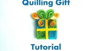 How to make a Simple Quilling Gift Magnet  - DIY Birthday Gift Idea - Paper Gift Ideas
