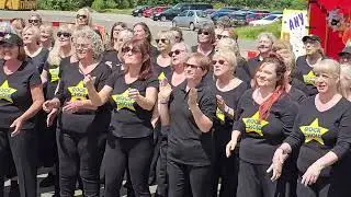 SWEET CHILD OF MINE. Rock Choir MND BBQ at Macclesfield  RFC 22nd June 2024. Opening Song.