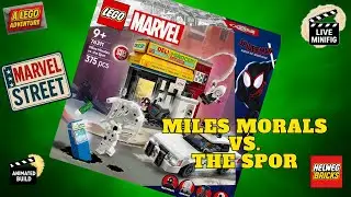 LEGO: Marvel &ndash; 76311 Miles Morales vs The Spot | Animated Build &ndash; Marvel Street