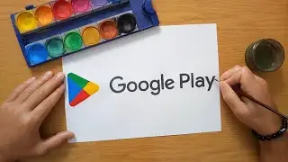 How to draw the Google Play logo 2022
