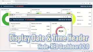 How to Display Server Time in Node-RED Dashboard 2.0 - Sync Across All Users