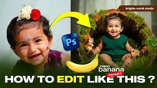 Baby Pic Edit Using Nano Banana 🍌 | Cute & Natural Baby Editing | Brights world studio