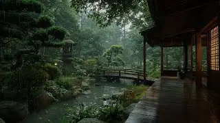 Soothing Rain Ambience Around the House 🍃 Easy Sleep Sounds