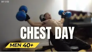 5 Exercises to Build Bigger Chest and Triceps After 40 (Home Workout) | Day 17