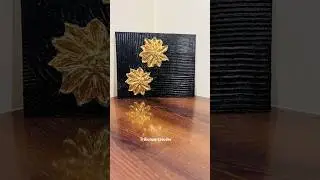 Texture art with gold leaves #textureart #texture #artist #artshorts