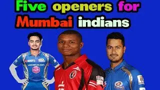 VIVO IPL 2018 || Five batsmen who will openers for Mumbai indians || MI Best Openers