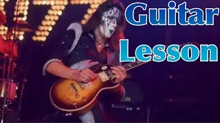 I Was Made For Loving You - KISS - Guitar Lesson - Solo