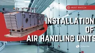AHU installation process | how to install AHU#ahu#airconditioning#airconditioner#ac  