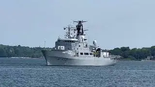 Прибытие корабля ВМФ 531 NORDKAPP на военно-морскую базу Кил...