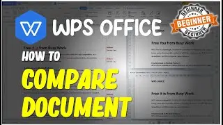 WPS Office How To Compare Document For Beginner