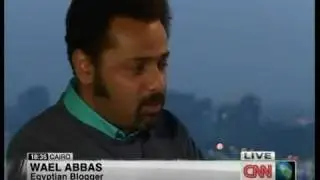 Wael Abbas on CNN - doubts about SCAF
