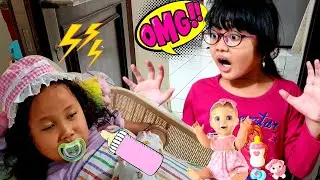 HANUM NEMU BAYI LUCU DI DEPAN PINTU 💞 KITA RAWAT YUK, MAH 😁 DRAMA BAYI LUCU