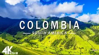 COLOMBIA 4K   Calming Music & Soundscapes With Amazing Nature Videos   4K VIDEO ULTRA HD