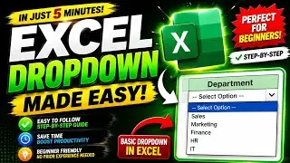 Basic Dropdown list in Excel