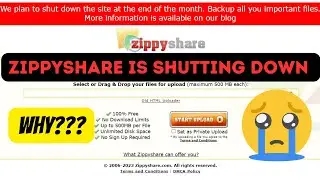 File sharing site Zippyshare shutting down after 17 years | Why Zippyshare is shutting down ?