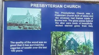 Ruins of the Presbyterian church on Ross Island in  Andamans and Nicobar Island's.