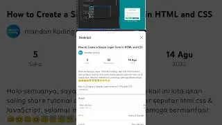 How to Create a Simple Login Form in HTML and CSS