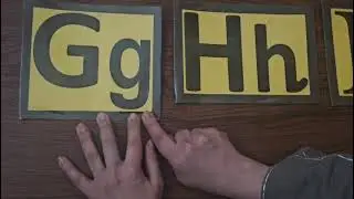 English letters G, H, I