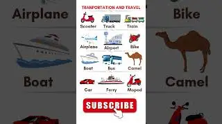 Transportation & Travel Vocabulary | Learn English with Pictures!