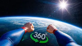 POV - You're Superman Flying Around The Earth (360&deg; Video)