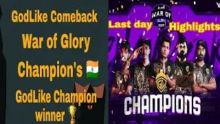 #Godlike war of glory champion's winner 🏆 JONATHAN top FRAGGER Godlike comback in war of Glory 🔥