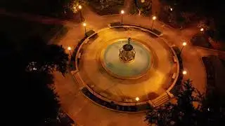 Fountain Statue at War Memorial Park Indianapolis Indiana