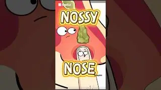 NOSE PICKING GOES BAD|funny gross story#animation #healthtips #shortsviral #nose @FrowningDoctorPQ