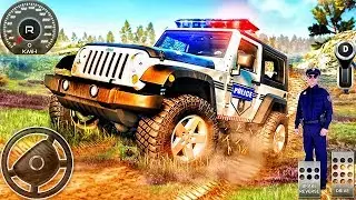 Offroad White Police Jeep 4x4 Driving Simulator Android GamePlay