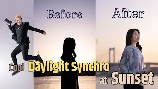 【Portrait Photography】Cool Daylight Synchro at Sunset ~Zen photographer Hicky