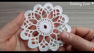 Very Beautiful Flower Crochet Pattern* Knitting Online Tutorial for beginners Tığ işi