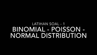 Latihan Soal Probability Distribution (Persiapan UEE NTU - NUS) - Part 1