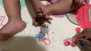 #DIY 01 Mewarnai beruang untuk gantungan kunci ☺️ #diy #mewarnai #gantungankunci #izka #cute 