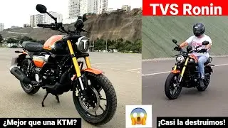 TVS Ronin 🏍️ / ¿Mejor que una KTM? 🤔 / Probamos la TVS Ronin... ¡y casi la destruimos! 😱
