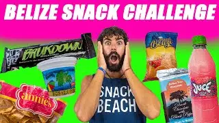 Belize Snack Challenge: Eating Belizean Chips, Cookies, Chocolate, Candy and Ice Cream in San Pedro