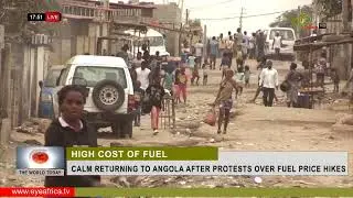 CALM RETURNING TO ANGOLA AFTER PROTESTS OVER FUEL PRICE HIKES