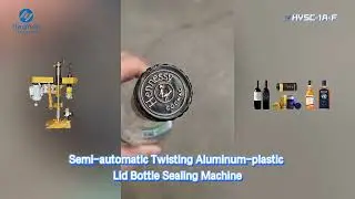 Semi automatic Twisting Aluminum plastic Lid Bottle Sealing Machine  HYSC-1A-F