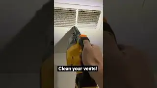 Clean those return vents to allow proper airflow! #shorts #hvac #clean #filter #dirty